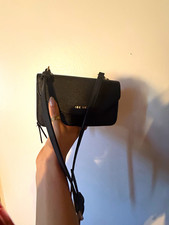 Nine West Women s Black Solid Zip-Around Purs...