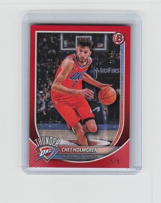 2025-26 Bowman #108 Chet Holmgren Red Border #/5