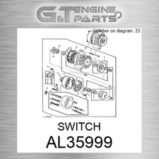 AL35999 SWITCH fits JOHN DEERE (Surplus Open Box)