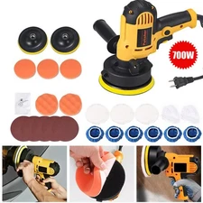 Electric Polisher Buffer Sander Car Polishing Machine 5" Buffing Sponge Kit 700W