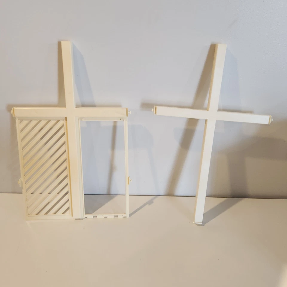 Barbie 1978 vintage marco en A casa de ensueño estructura de paredes delanteras y traseras (superior) Foto 2 de 2