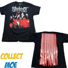 Slipknot Self-Titled Album Cover Art Heavy Metal Band Tee Med M Barcode On Back