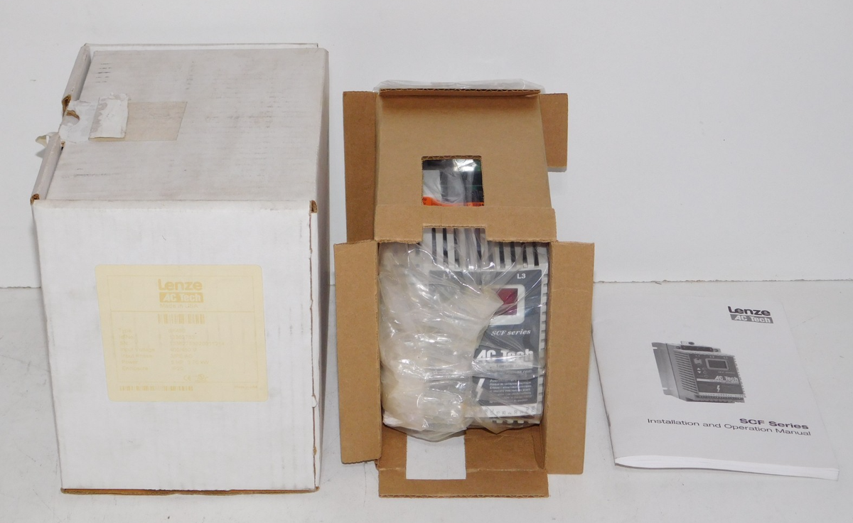 New Lenze AC Tech SF450 VFD Variable Frequency Motor Drive 5HP New Lenze AC Tech SF450 VFD Variable Frequency Motor Drive 5HP