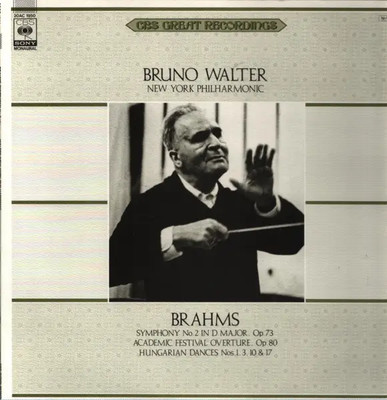 LP Brahms Symphony No 2 OP.73 - Academic Festival Overture OP.80 - Hungarian Da