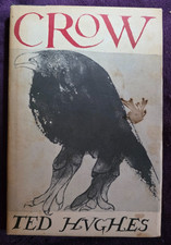 Crow by Ted Hughes ~ 1971 Harper & Row ~ 1st US Edition HC ~ Existential Poetry