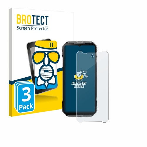 Brotect AirGlass Pellicola In Vetro Ibrido Per Doogee S40 Pro - Durezza 9H, Anti Impronta, Made In Germany - 2
