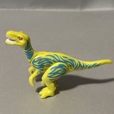 Playmobil Velociraptor  Gelb  T&uuml;rkis Figur Tier Dinosaurier Dino Urzeit    #642