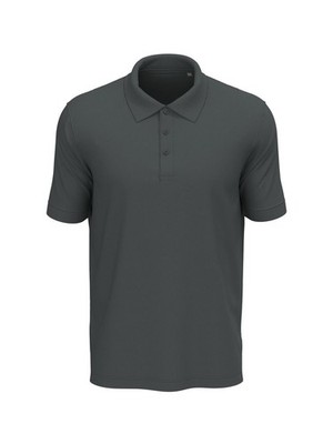 STEDMAN Herren Piqué Poloshirt LUX Kurzarm ST9060 SLATE GREY