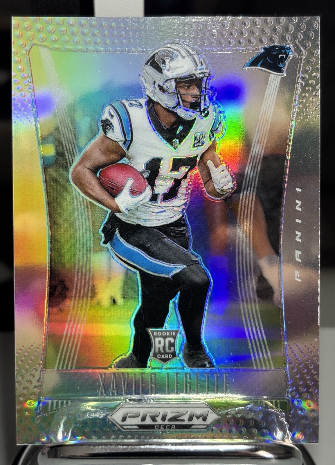 2024 Panini Prizm Deca Xavier Legette #44 Silver Prizm (RC)