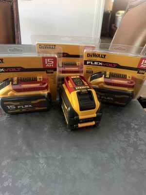  LOOK /DEWALT FLEXVOLT 15Ah Li-Ion 20V/60V Battery Pack Yellow DCB615