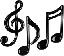 Molded Plastic Musical Notes