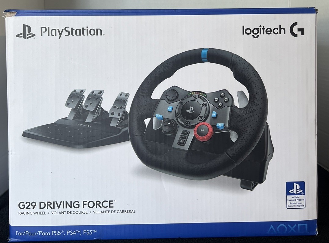 Logitech G29 Driving Force Racing Wheel and Pedals Driving Sim Logitech G29 Driving Force Racing Wheel and Pedals Driving Sim