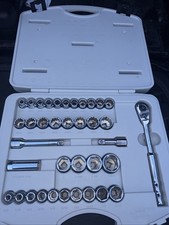 Kobalt USA First Generation Snapon Williams 1/2? Drive Chrome Socket Set 37pc