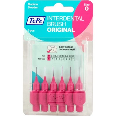 TEPE Interdentalbürste 0,4mm pink 6 St PZN 07641185