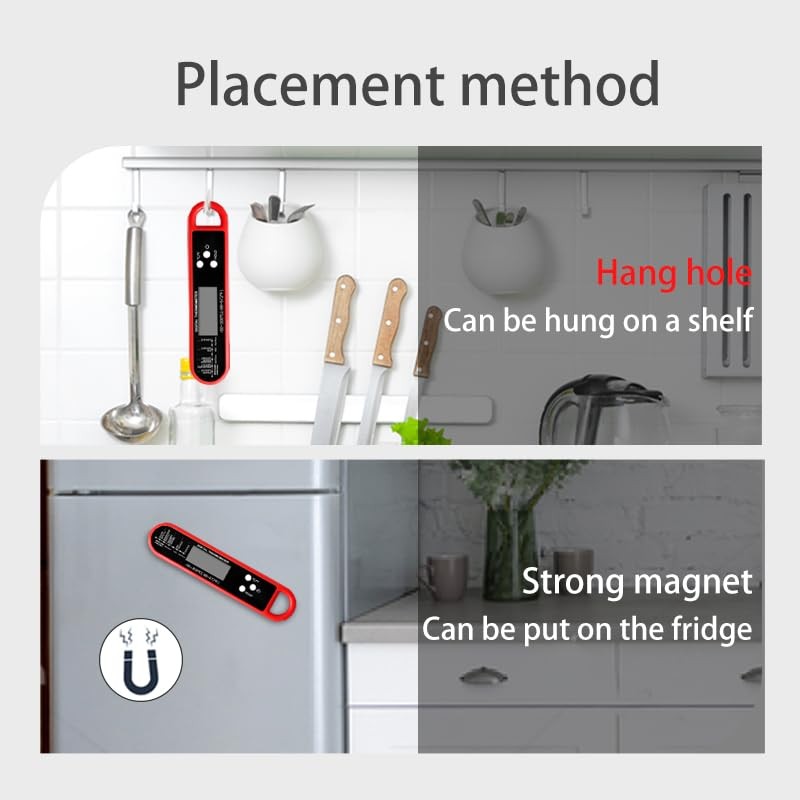 Meat Thermometer Digital - Instant Read Food Thermometer for Cooking Grilling...
