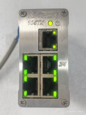 N-Tron 105TX 5 Port Ethernet Switch 10-30V 215mA Gleichstromeingang