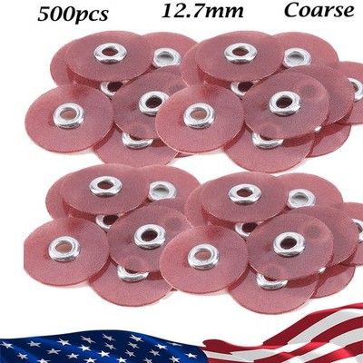 500pcs Dental Soflex Discs Composite finishing polishing discs 12.7mm Coarse