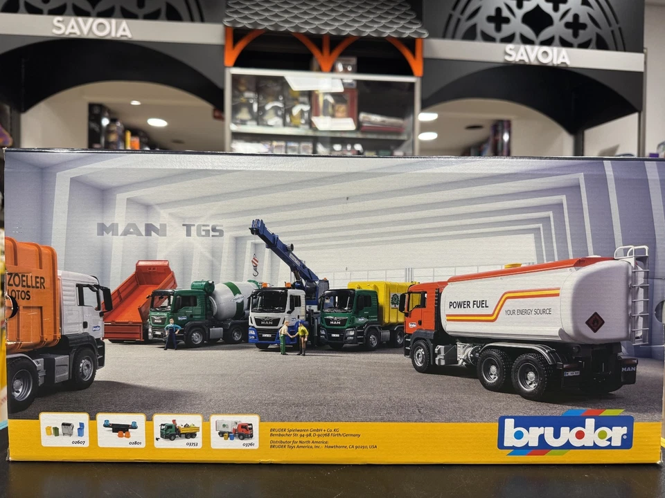 BRUDER 03762- scala 1:16- MAN TGS CAMION TRASPORTO RIFIUTI - FUORI CATALOGO - Immagine 3 di 4