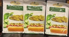 Mrs. Wages Quick Process Sweet Pickle Relish 3 Packs 3.88 oz expires 6/24/2026