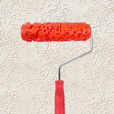 7'' Texture Roller DIY Decorative Art Pattern Paint Roller Rubber Roller for Wal