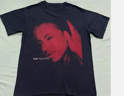 Sade Kiss Of Life Basic T shirt Retro style 100% cotton tee