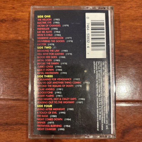 VERY GOOD Judas Priest Metal Works ‘73-‘93 2 Cassette Tape Set Greatest Hits - Picture 5 of 6