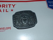 Vintage Statue Of Liberty 100th Anniversary Belt Buckle 1984