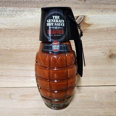 The General's Hot Sauce - DEAD RED - All Natural 6oz MEDIUM 11/29/25