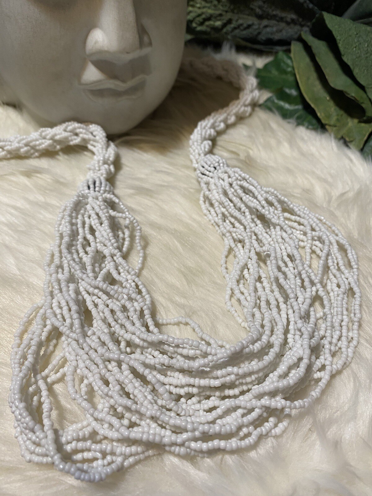 Miriam Haskell Early Huge Statement Seed Bead Nec… - image 3