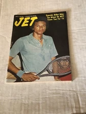 JET MAGAZINE  June 5, 1975,  Arthur Ashe Top Winner On WCT Tennis Tour For '75