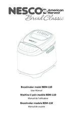 Nesco BDM-110 Bread Machine Owners Manual