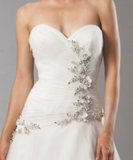 Sweetheart Strapless White Ivory Wedding Bridal Dress David’s Ralph 12