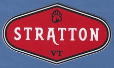 STRATTON MOUNTAIN VERMONT SKI SNOWBOARD RESORT AREA STICKER DECAL