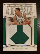 2019-20 National Treasures Colossal Materials Grant Williams Jumbo Patch #D /25