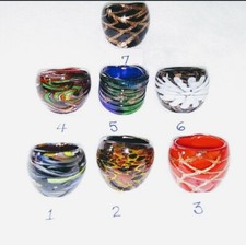 Pair of Rings Glass Handmade Various Sizes