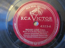 MacDONALD/EDDY     INDIAN LOVE CALL/AH SWEET MYSTERY OF LIFE RCA Victor 4323 VG+