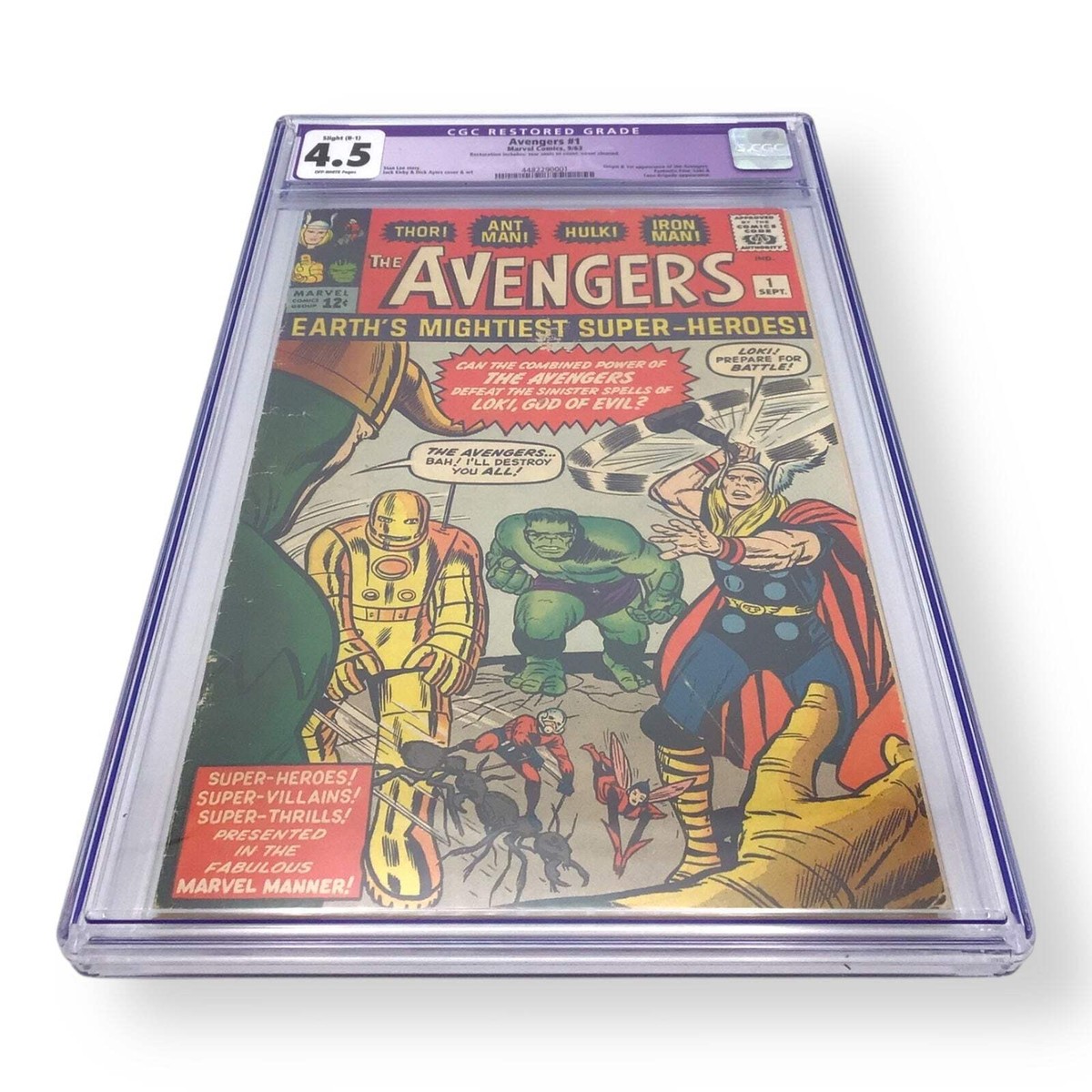 The Avengers #1 (1963) | CGC Restored 4.5 | 1st Avengers