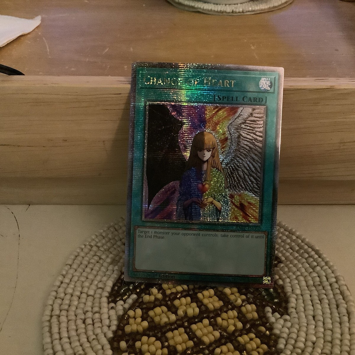 Yu-Gi-Oh! Change of Heart Quarter Century Secret Rare RA01-EN050