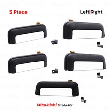 Set 5Door Outer Handle Hand Chrome For Mitsubishi L200 Strada K64 1996 - 2005