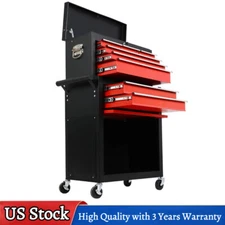 8-Drawer Rolling Tool Chest Garage Tool Organization Box Storage Cabinet w/Wheel