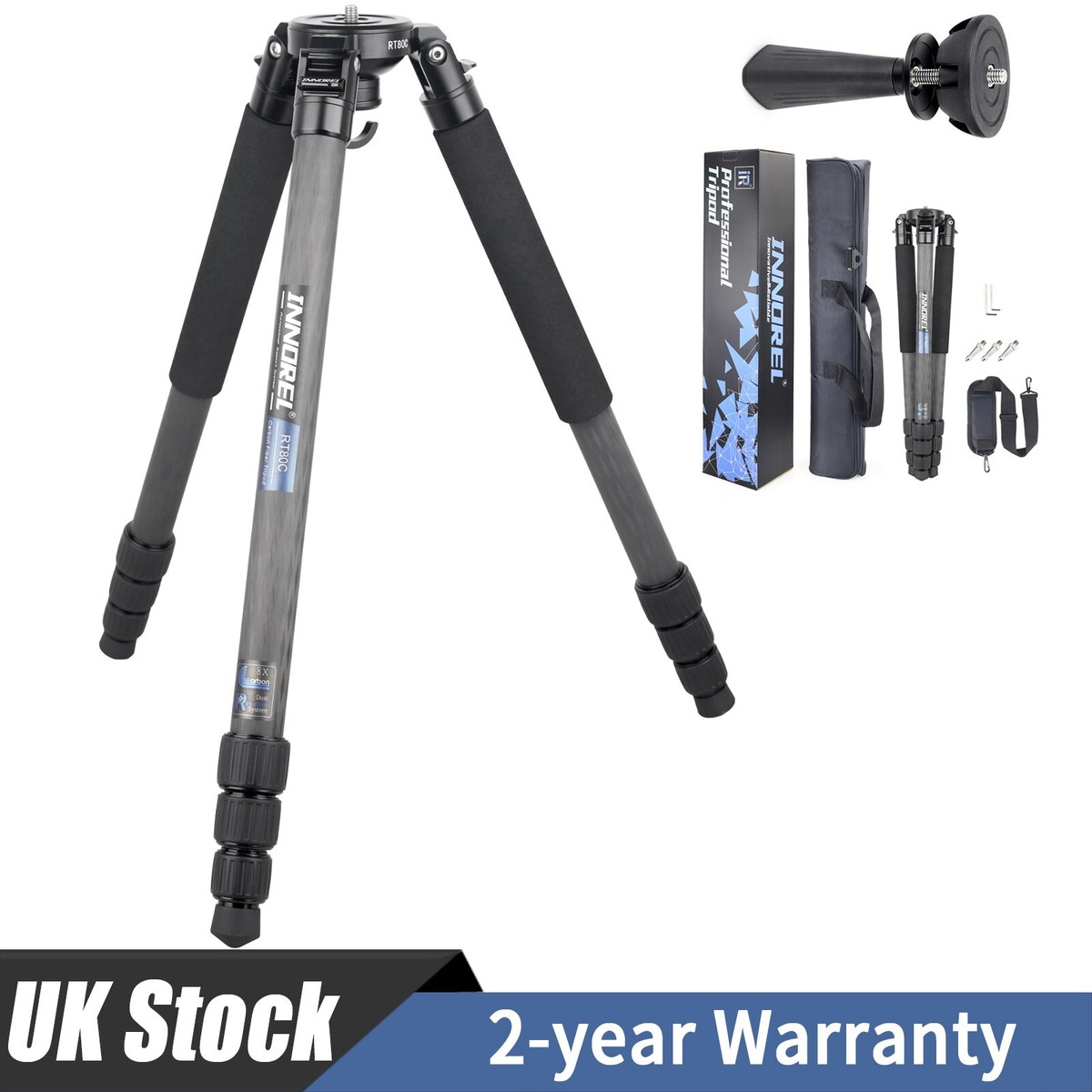 INNOREL RT80C Carbon Fiber Bowl Tripod Ultra Stable MaxTube 32mm