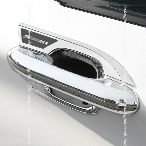 For Ford Explorer 2020-2022 Chrome Exterior Car Door Handle&Door Bowl Trim Cover - Picture 4 of 8