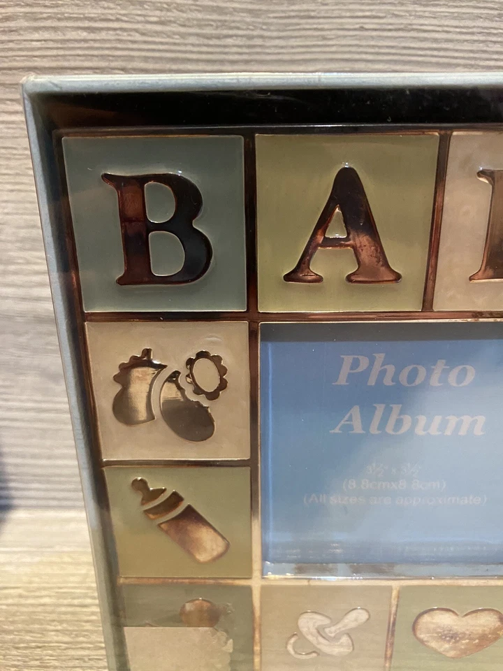 Álbum de fotos colección cuadrados bebé plata esmaltada nuevo en embalaje Foto 2 de 4