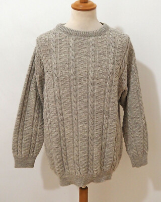 Stricken Zopf Strickpullover Herren Zopf Strick Pullover Grösse XL
