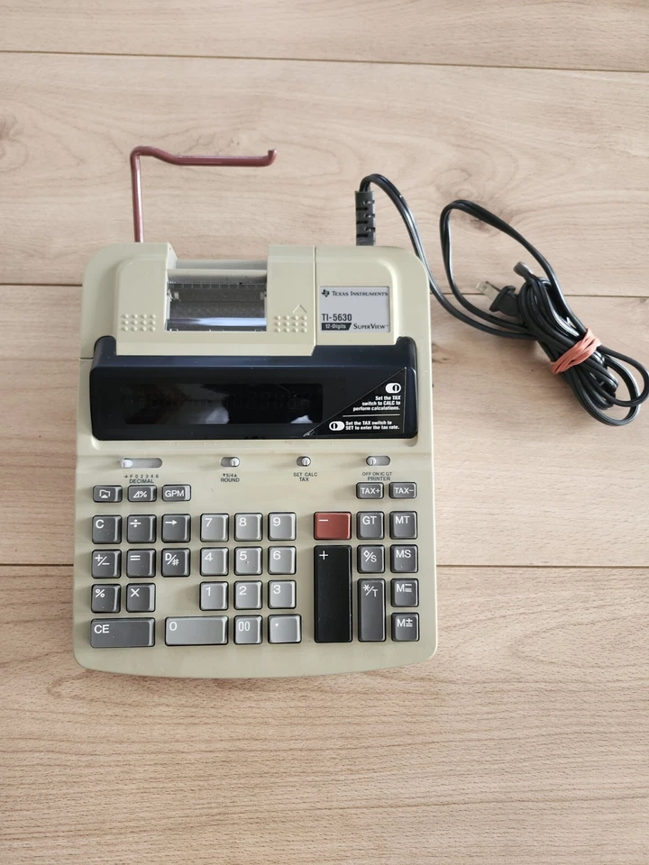 Texas Instruments TI-5630 SuperView 12-Digits Printing Calculator Accounting - Image 2 of 4
