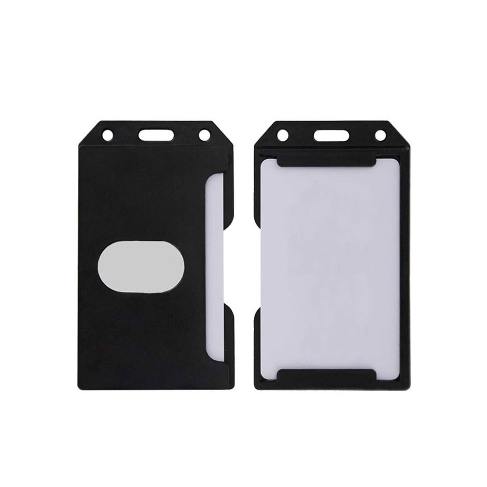 1pcs Black Heavy Duty 2Sided Multi Card Vertical Badge Holder eBay