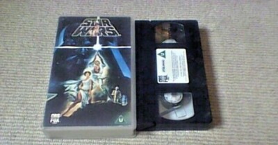 STAR WARS 1977 FOX UK PAL VHS VIDEO 1989 Mark Hamill Carrie Fisher Harrison Ford