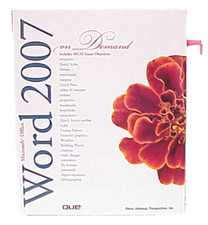 MICROSOFT OFFICE WORD 2007 ON DEMAND QUE MANUAL GUIDE BOOK STEVE JOHNSON