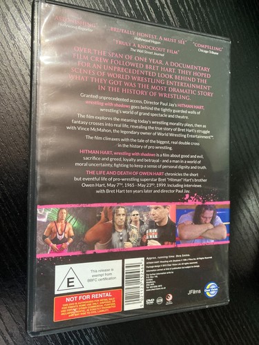 Hitman Hart: Wrestling With Shadows Anniversary DVD Life Death Of Owen Hart 2013 - Picture 3 of 3