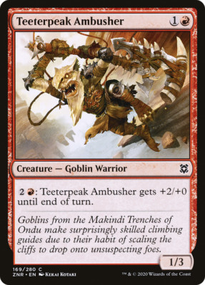 x4 Teeterpeak Ambusher ZNR MTG Zendikar Rising 169/280 COMMON M/NM 4x